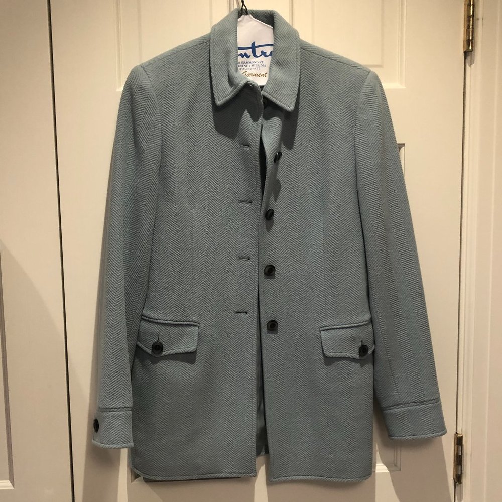 Blue Carlisle Herringbone Jacket